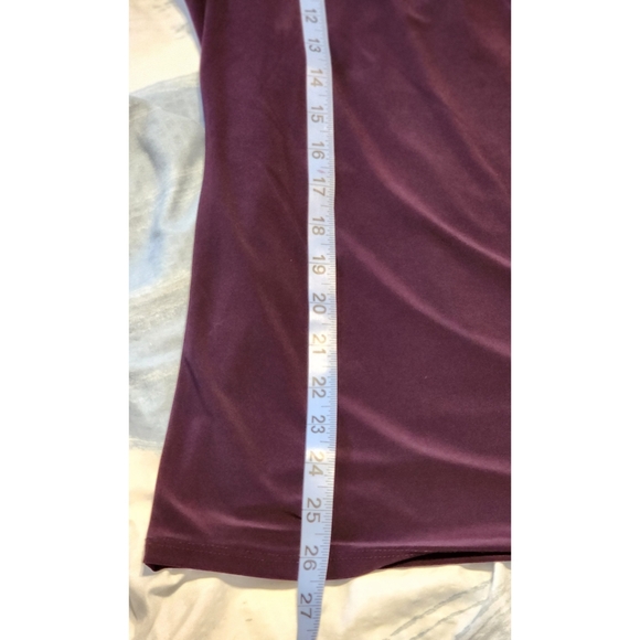 New Atelier 29 Women's Top Size XL Purple Sheer 3/4 Sleeves - Picture 7 of 8